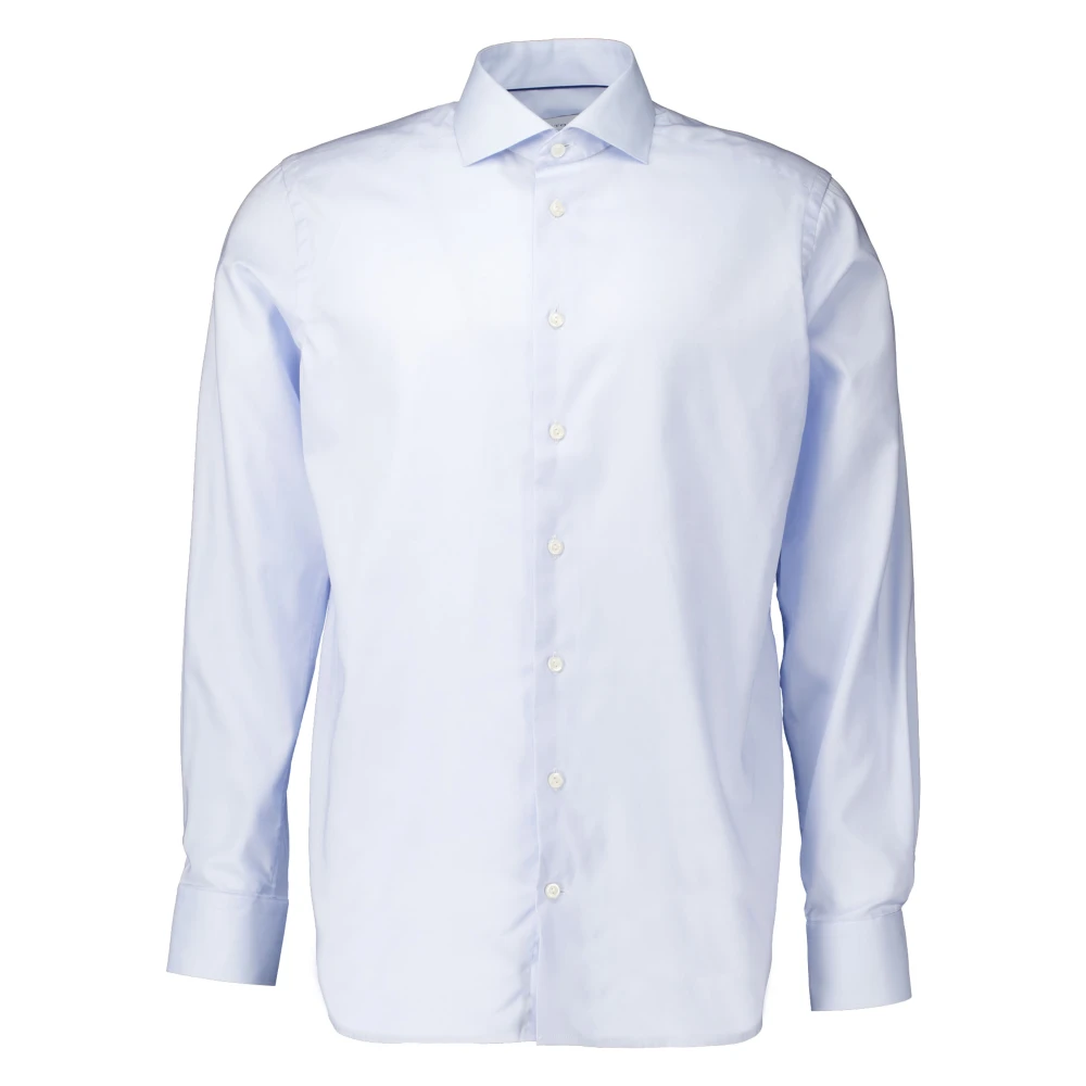 Eton Uomo Blu Camicia Elegante