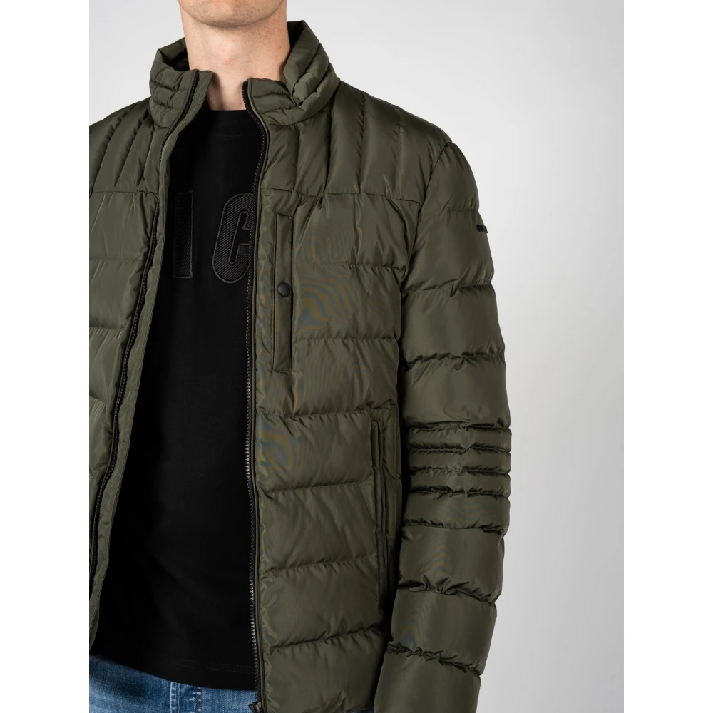 Geox Gewatteerde Jas voor Mannen Green Heren