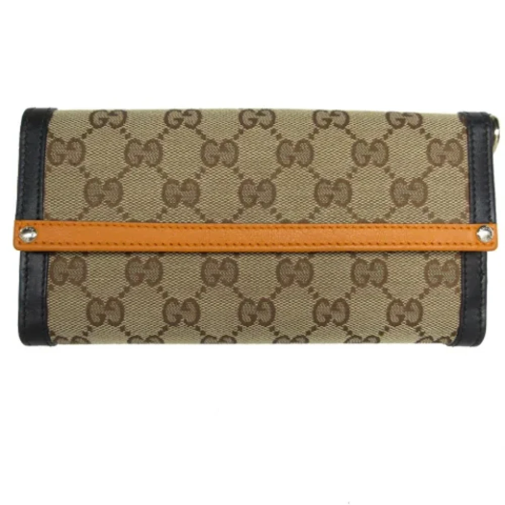 Gucci Vintage Pre-owned Leather wallets Brown Dames