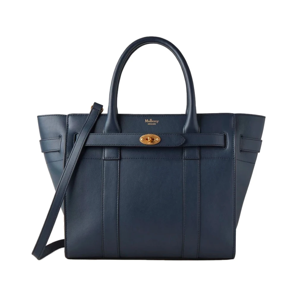 Mulberry Natt Himmel Dragkedja Tote Väska Blue, Dam