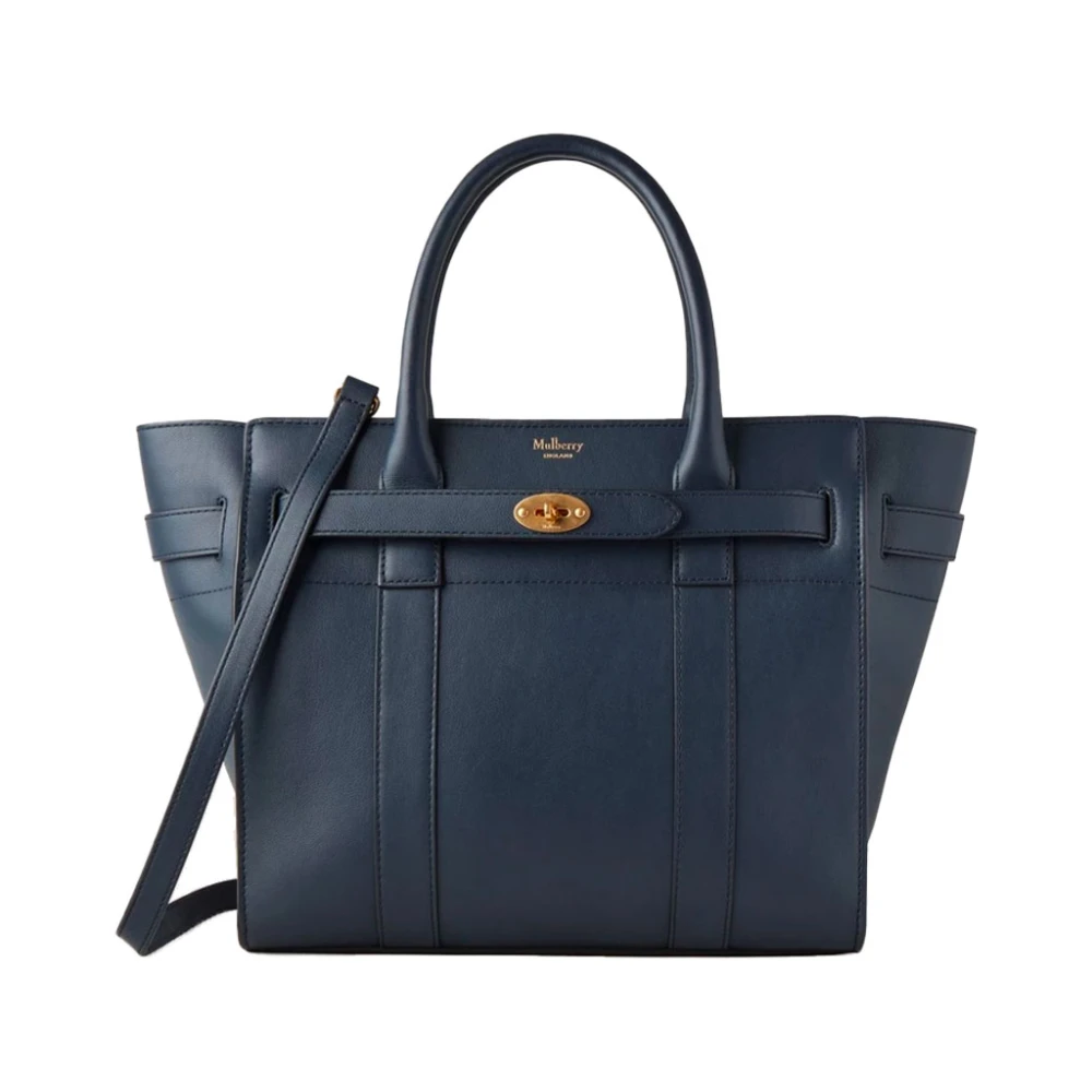 Mulberry Small Zipped Bayswater Night Sky Blue Dames