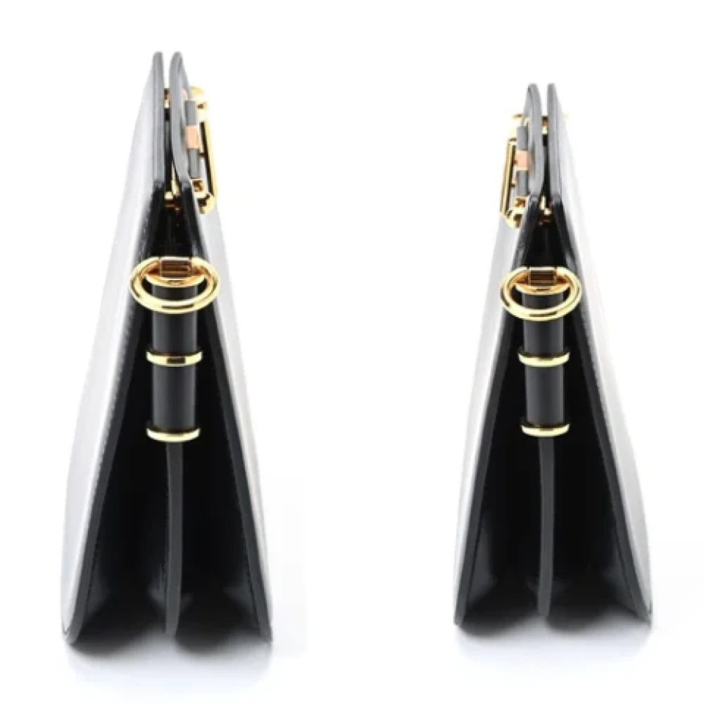 Fendi Vintage Pre-owned Leather shoulder-bags Black Dames