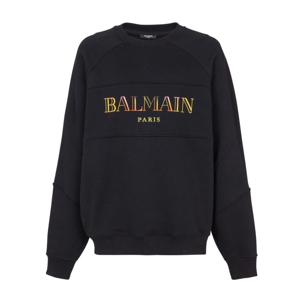 Balmain Kleurrijke Sweaters voor Stijlvolle Look Black Heren