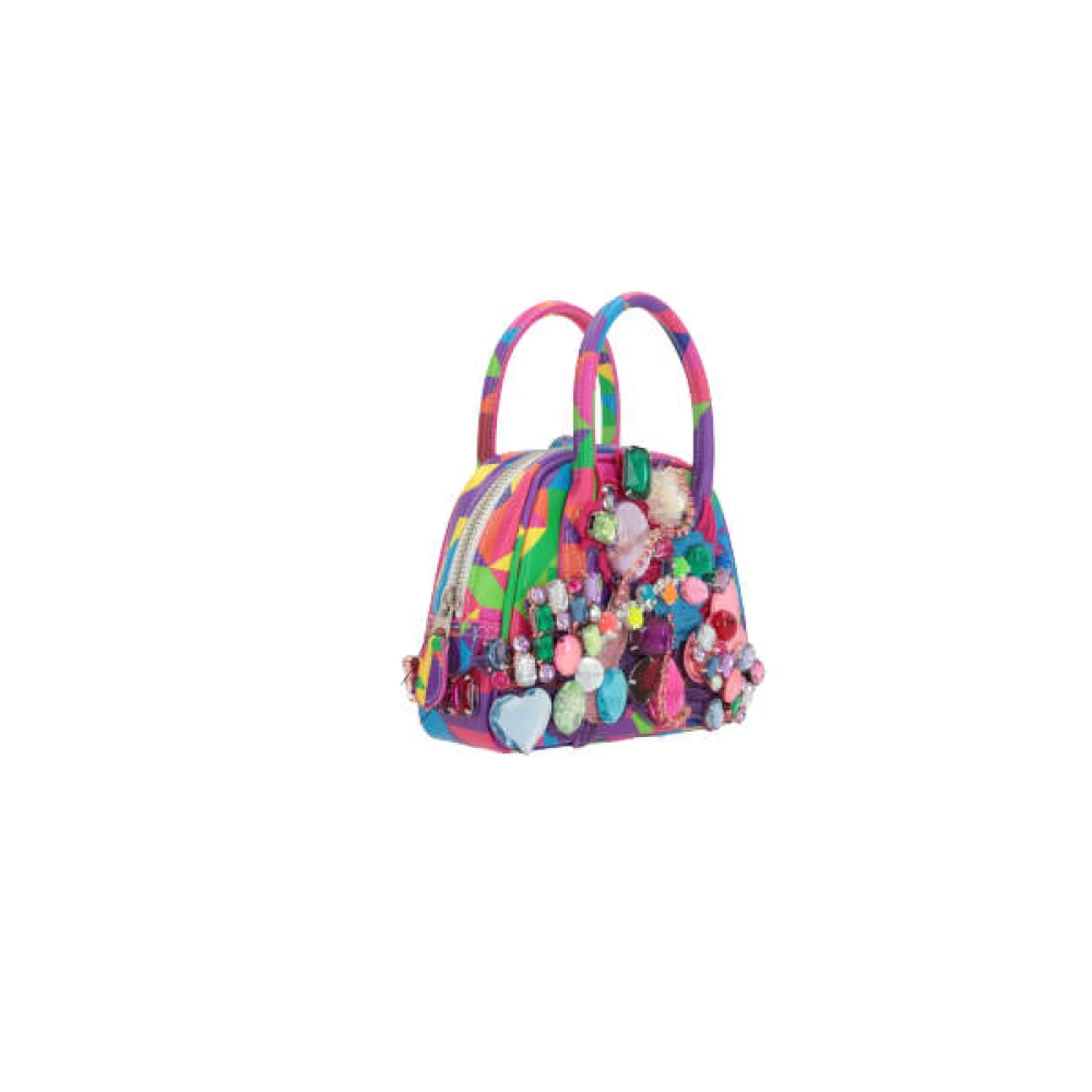 Comme des Garçons Multicolor leren handtas met zilveren hardware Multicolor Dames