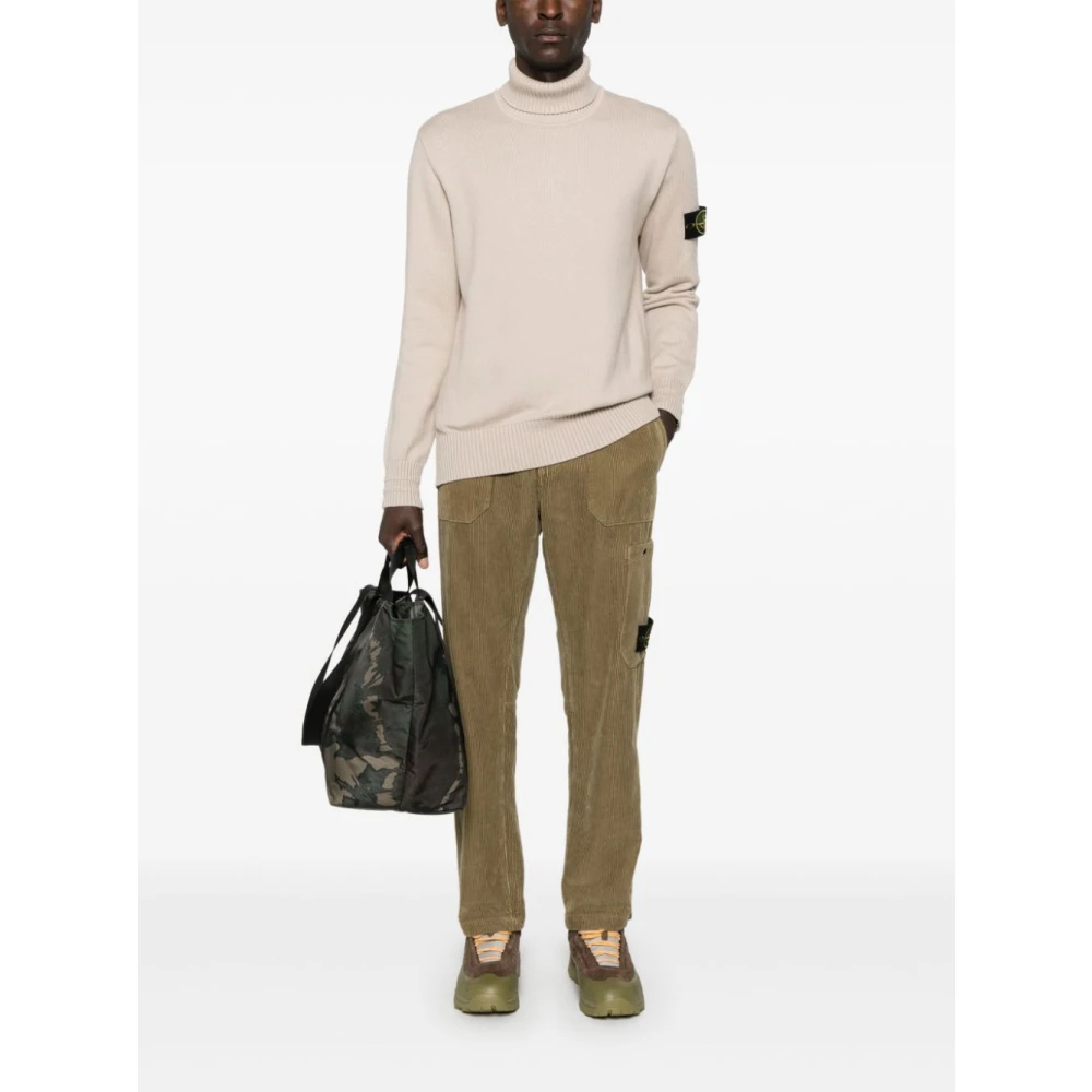 Stone Island Casual Gebreide Pullover Sweater Beige Heren