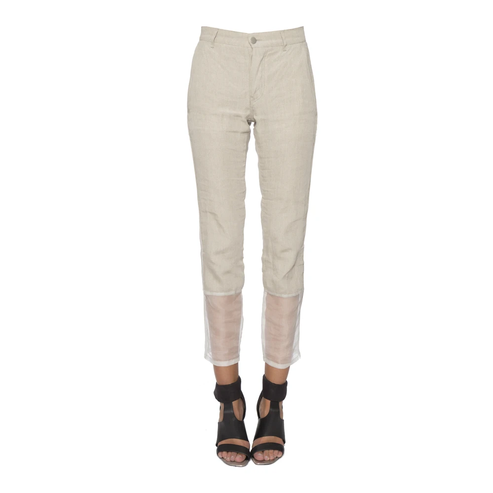 Andrea Ya aqov Linnen Regular Fit Broek Gray Dames