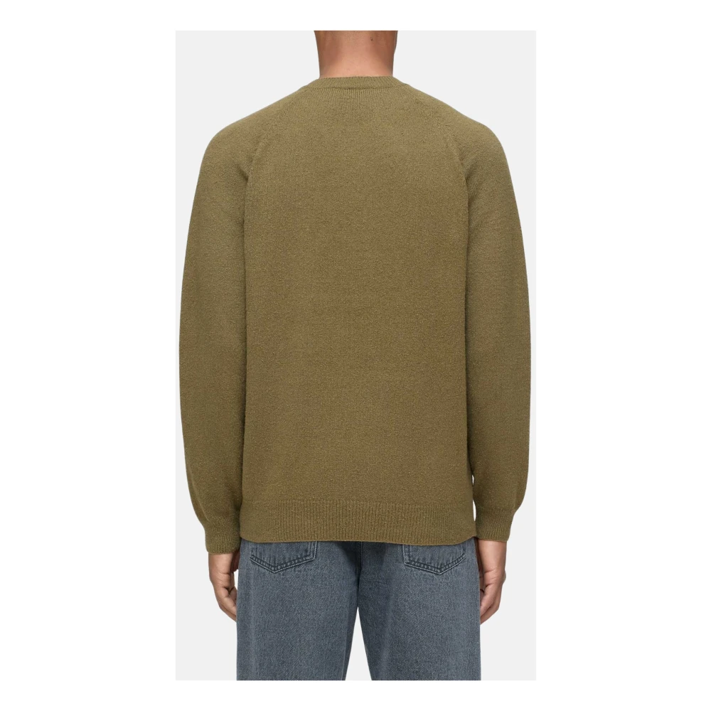 closed Biologisch Katoen Raglan Crewneck Shirt Green Heren