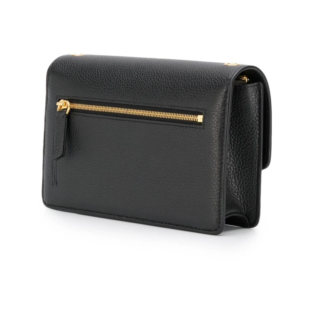 Mulberry Zwarte Schoudertas met Structuur Black Dames
