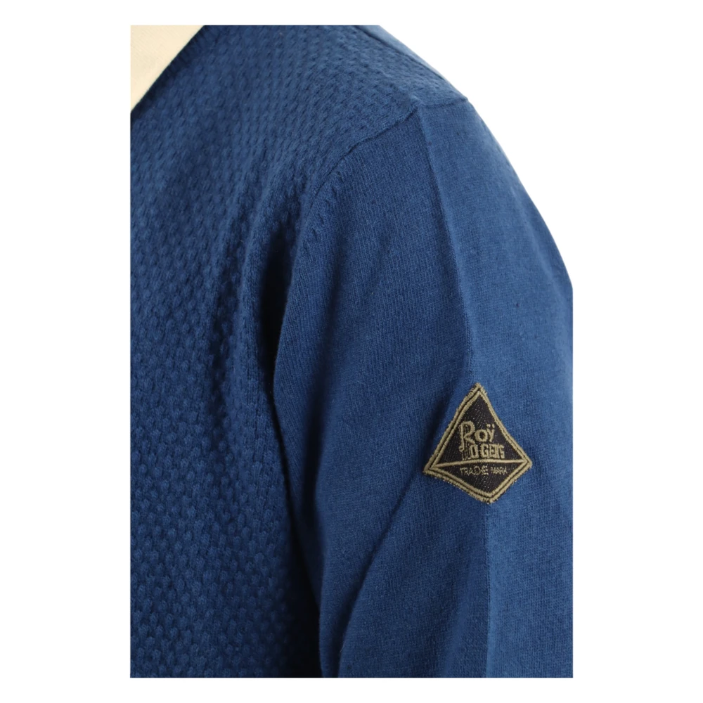 Roy Roger's Ronde hals trui Blue Heren