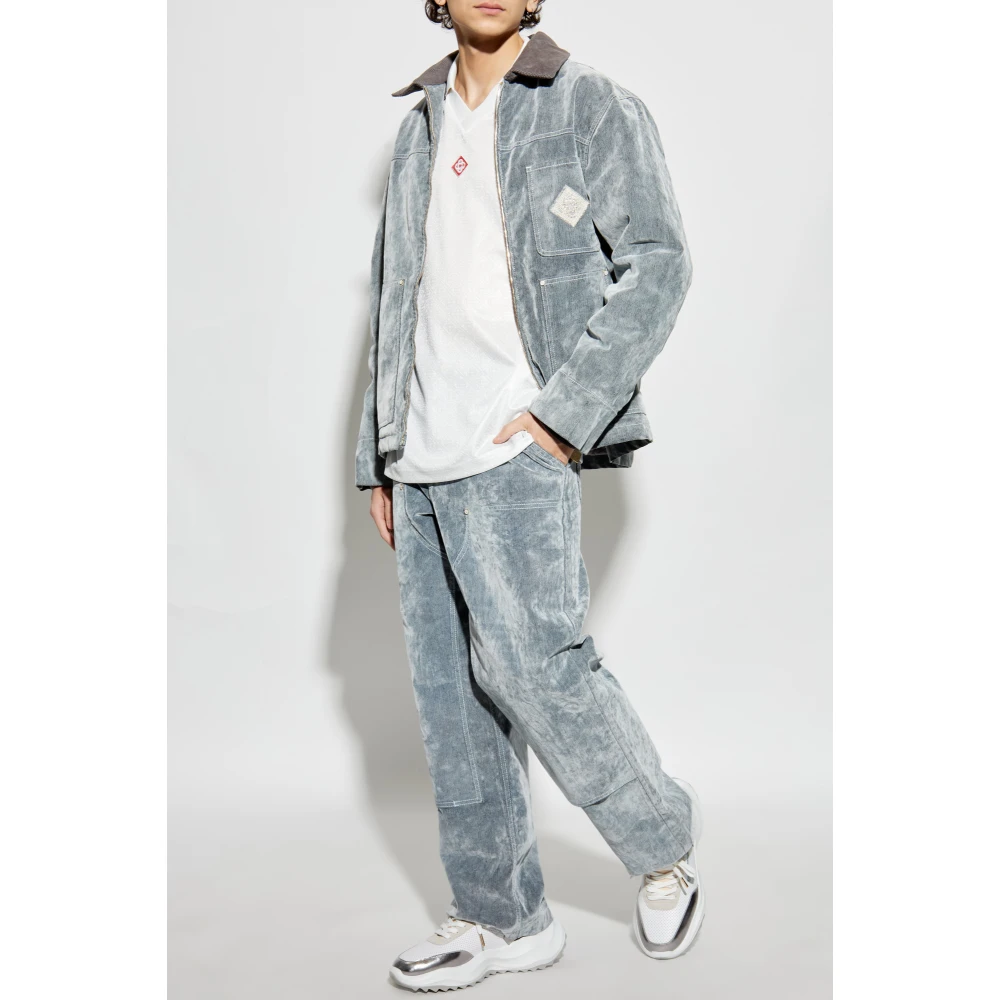 Casablanca Ribfluwelen broek Gray Heren