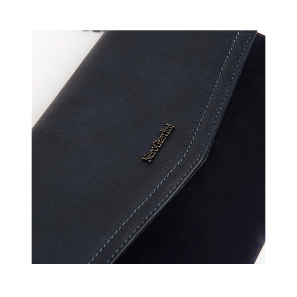 Nerogiardini Stijlvolle Clutch Tas Blue Dames
