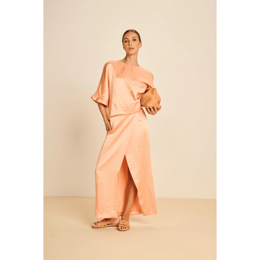 March23 Blouses & Shirts Orange Dames