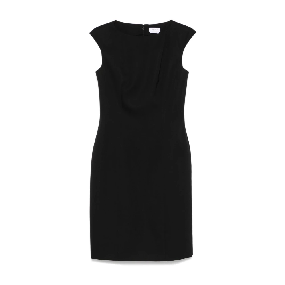 Alexander mcqueen Zwarte Wollen Mouwloze Jurk Black Dames