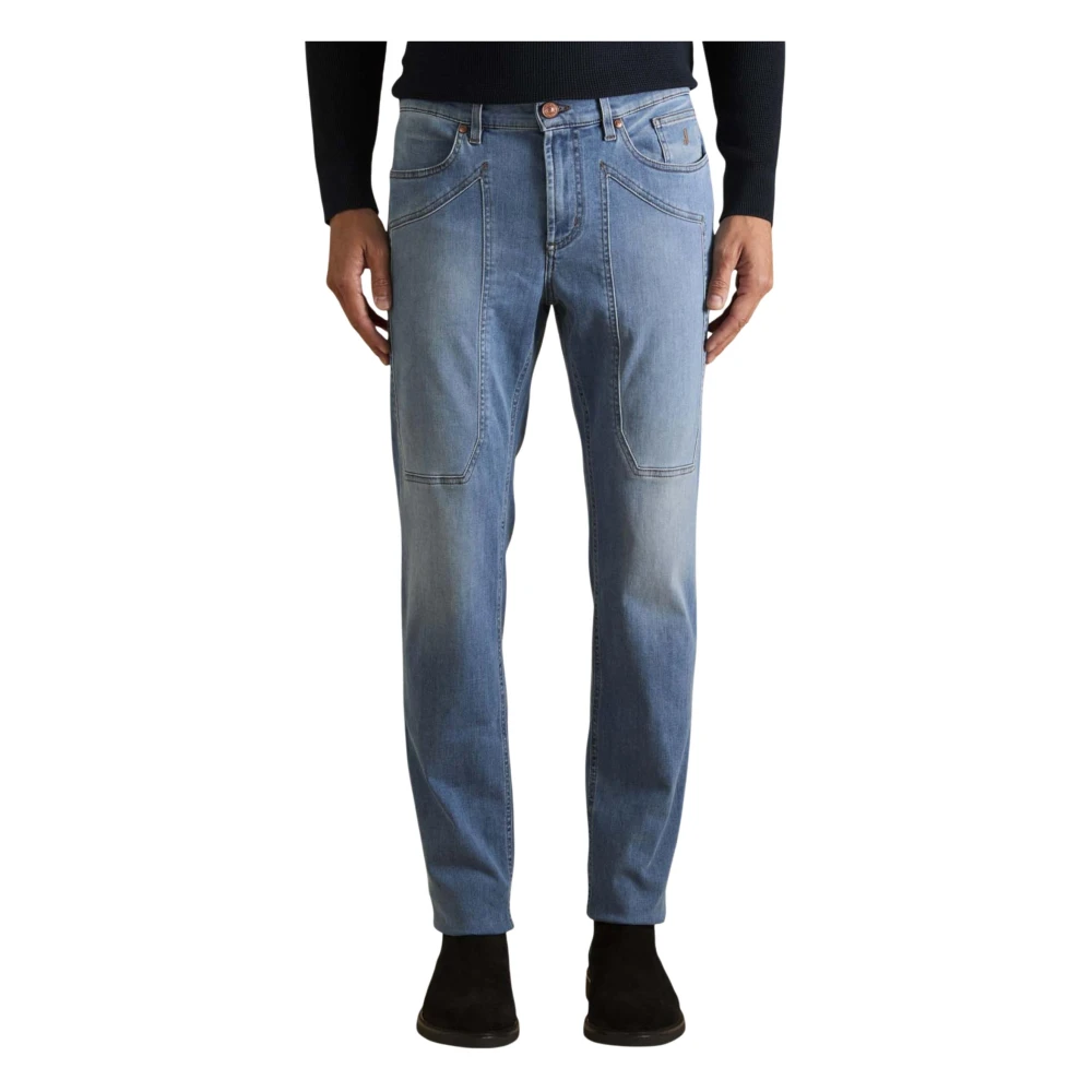 Jeckerson Men's Blue John Slim Jeans - Slim Fit Jeans - W40 - Jeans