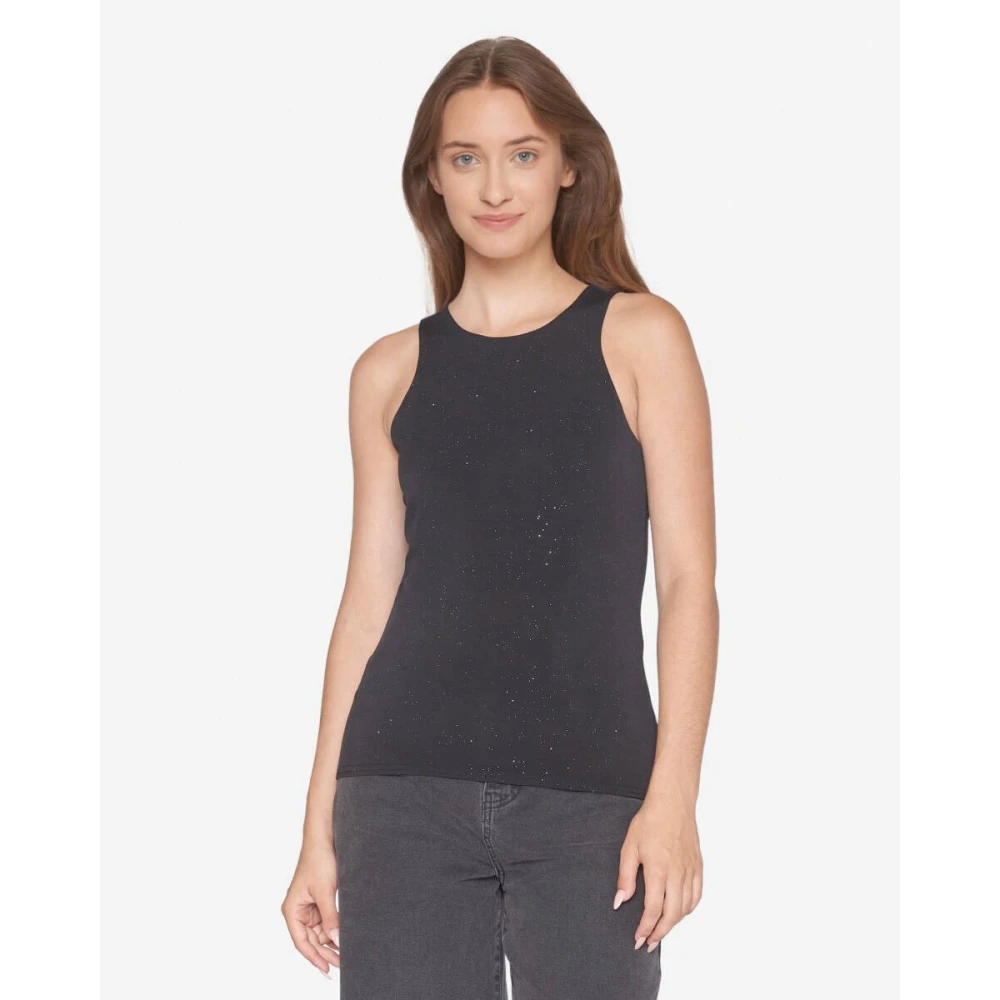 Sisters Point Lange Mouw Top in Goa Stijl Black Dames
