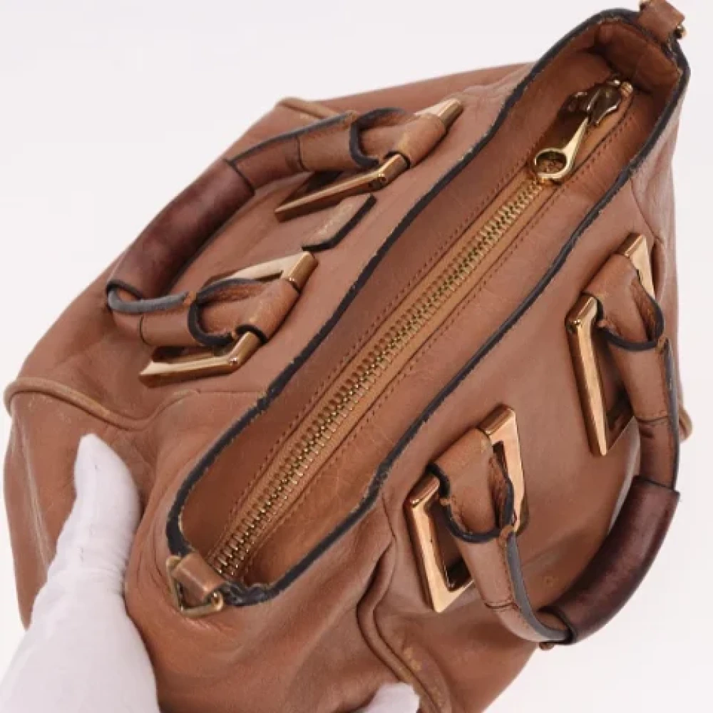 Chloé Pre-owned Leather handbags Beige Dames