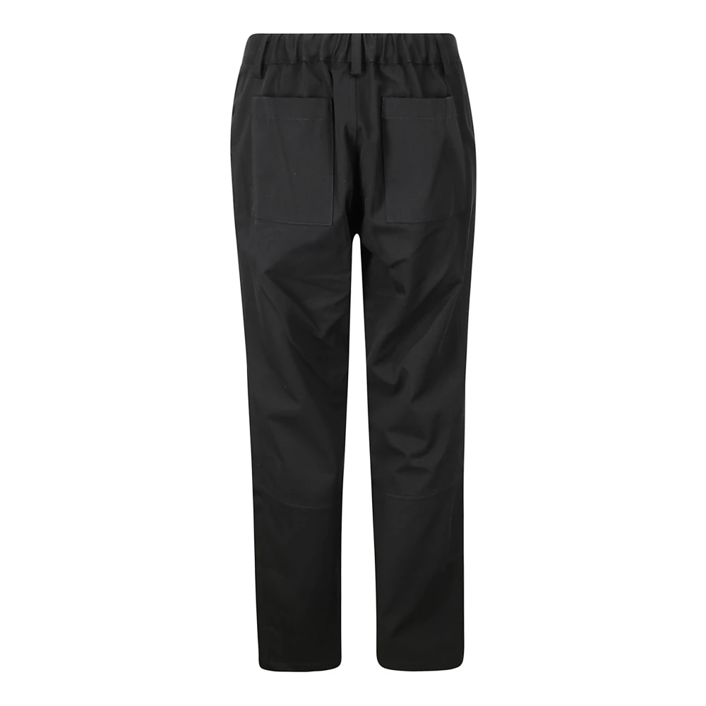 Gr10K Stretch katoenen broek met zakken Black Heren