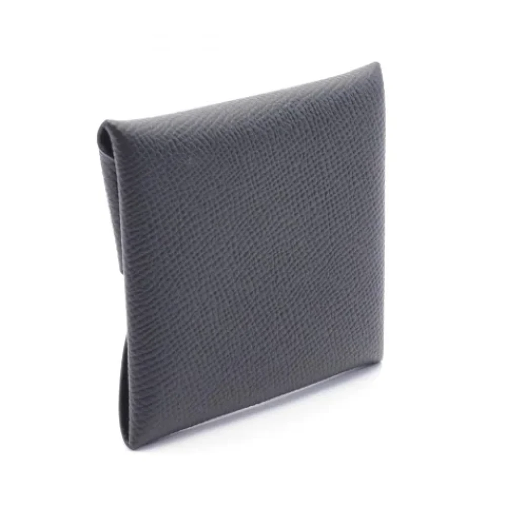 Hermès Vintage Pre-owned Leather wallets Black Dames