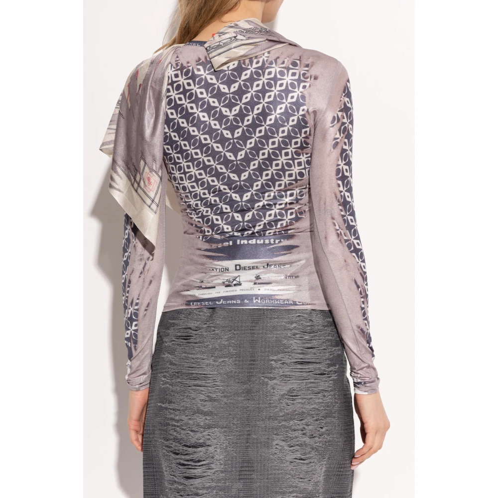 Diesel Top T-Anda Multicolor Dames