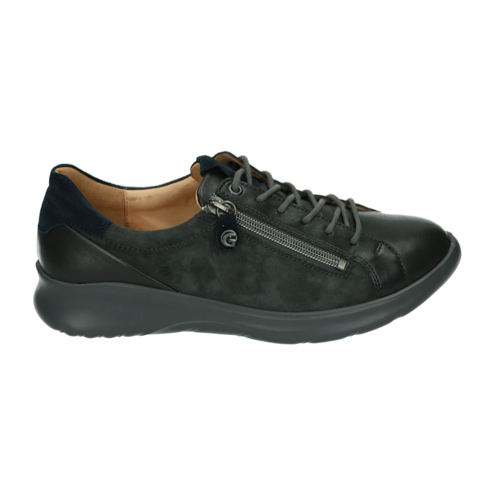 Ganter Sportieve Lage Damesschoenen Leer Dames Schoenen Grijs