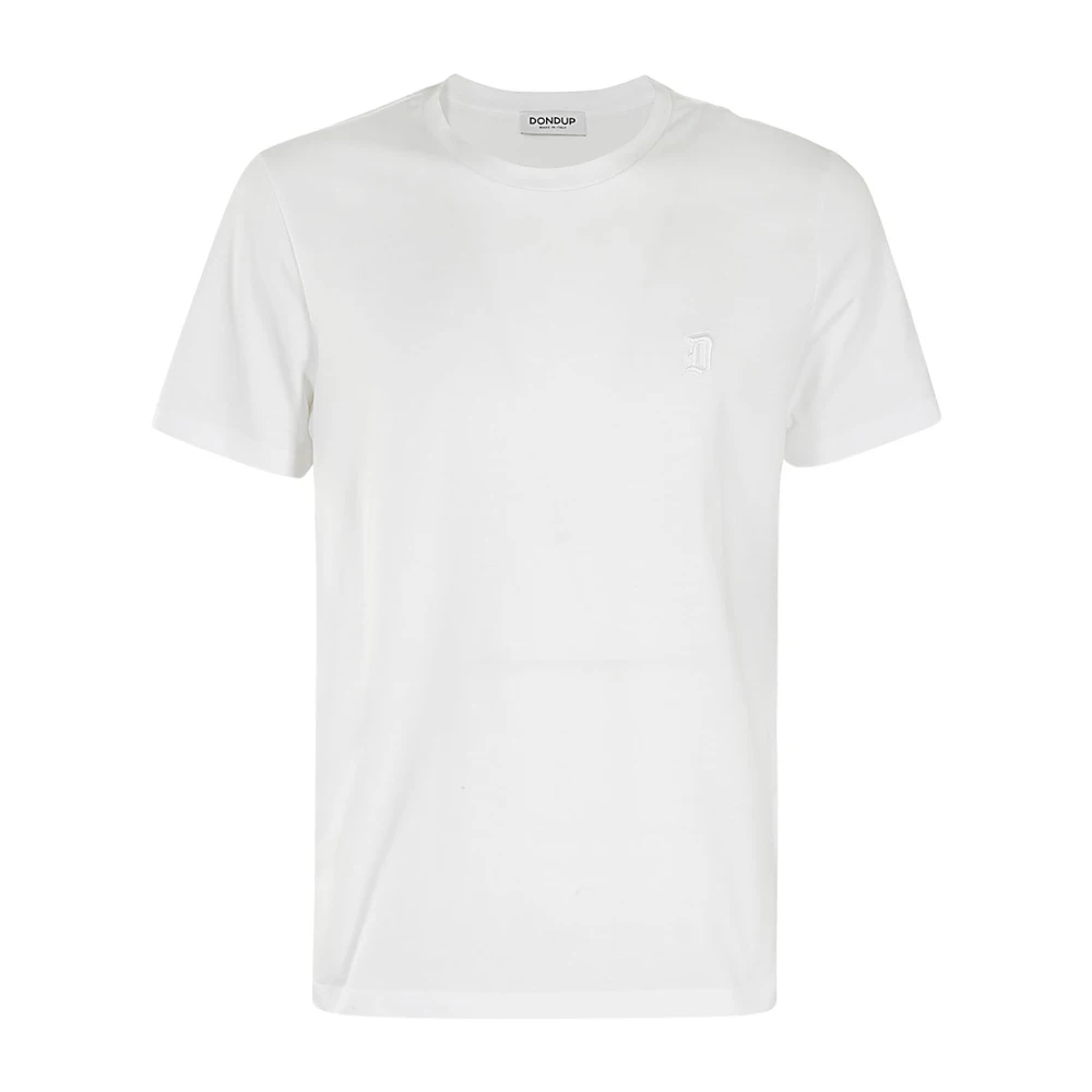 Dondup Casual Katoenen T-shirt White Heren