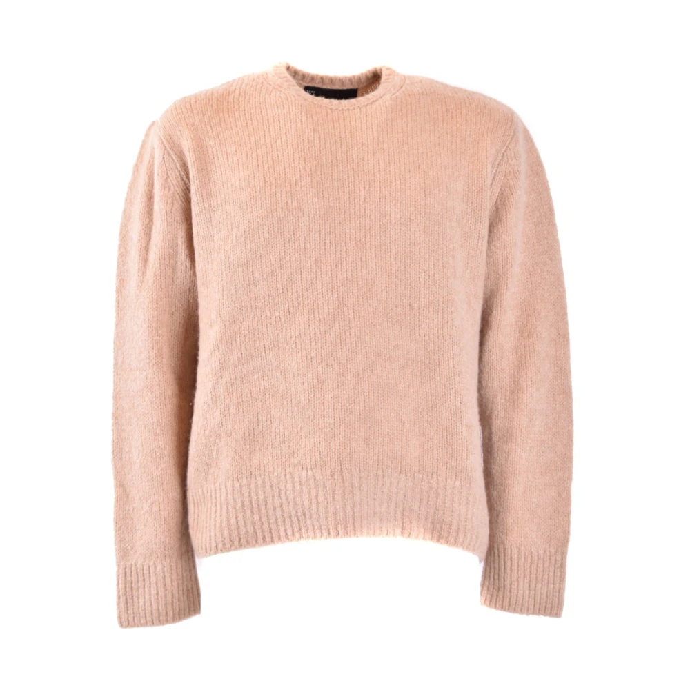 Neil Barrett Men's Beige Round-Neck Knitwear