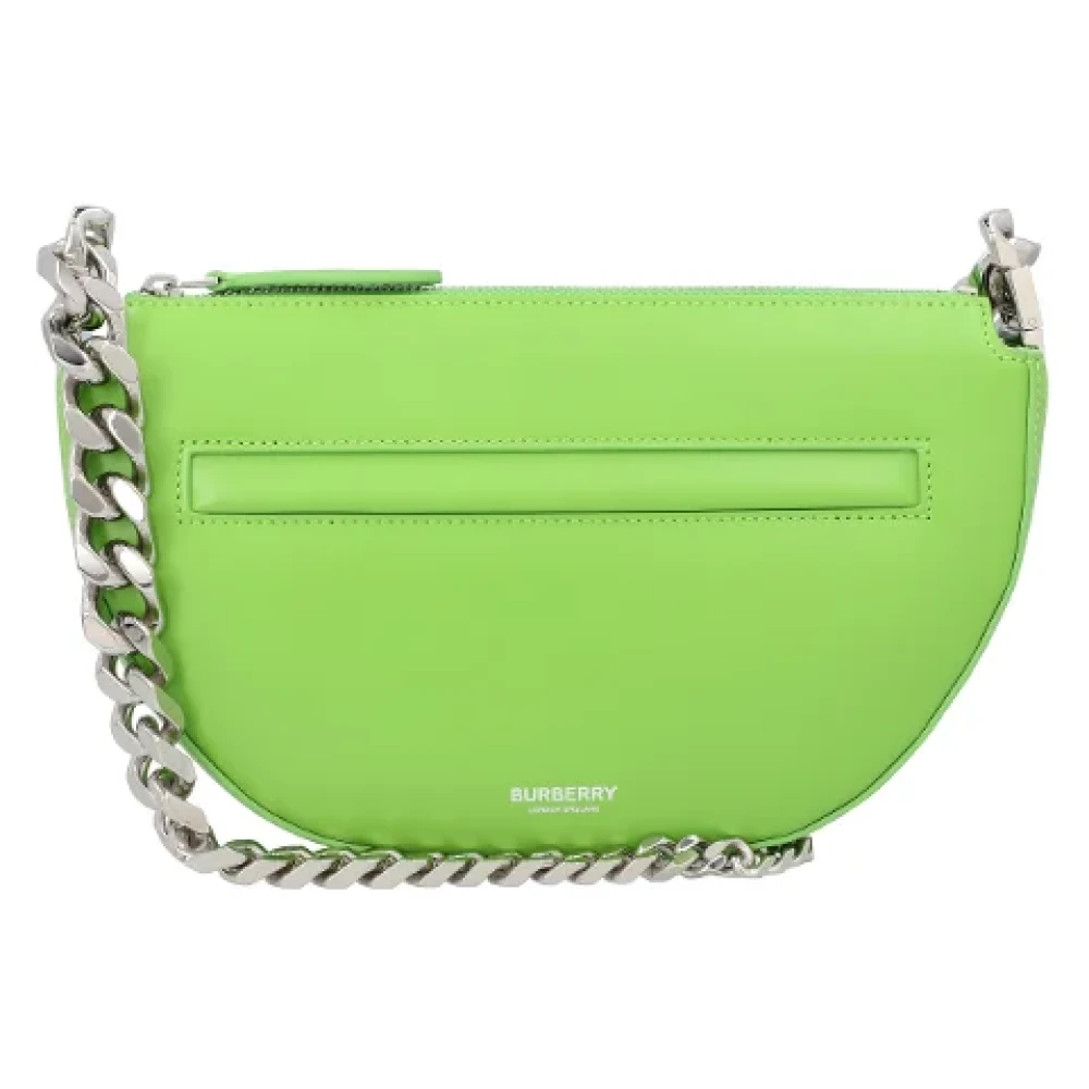 Burberry Leather shoulder-bags Green Dames