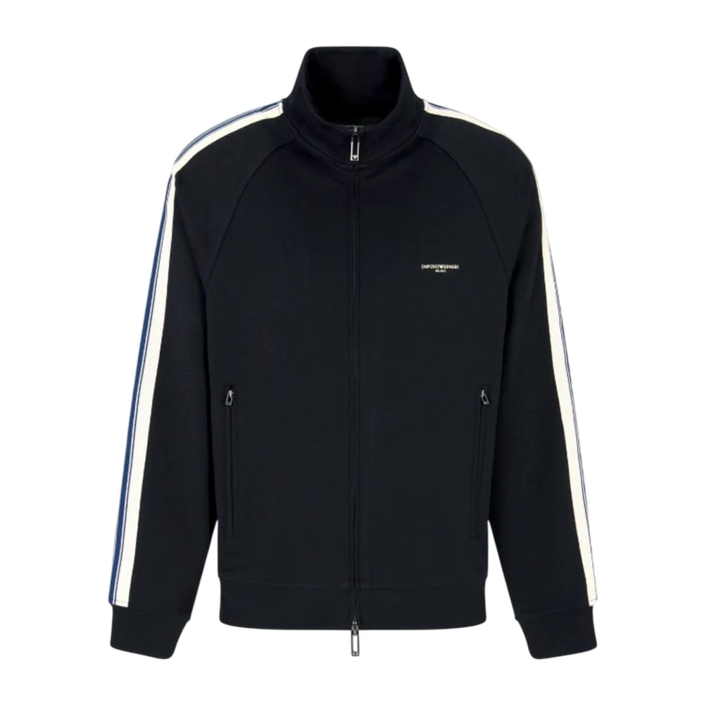 Emporio Armani Men's Blue Zip-Throughs, Xl, Zip-Through Sweatshirt