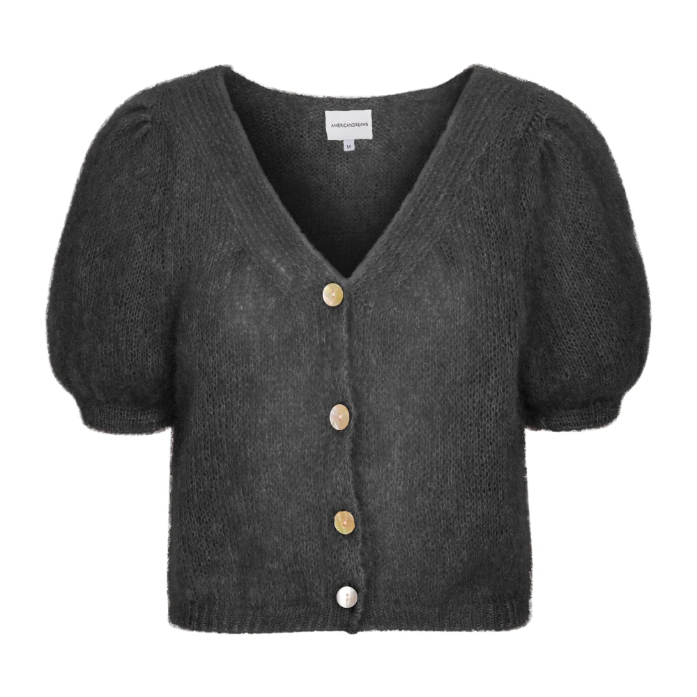 Svart V-hals Cardigan