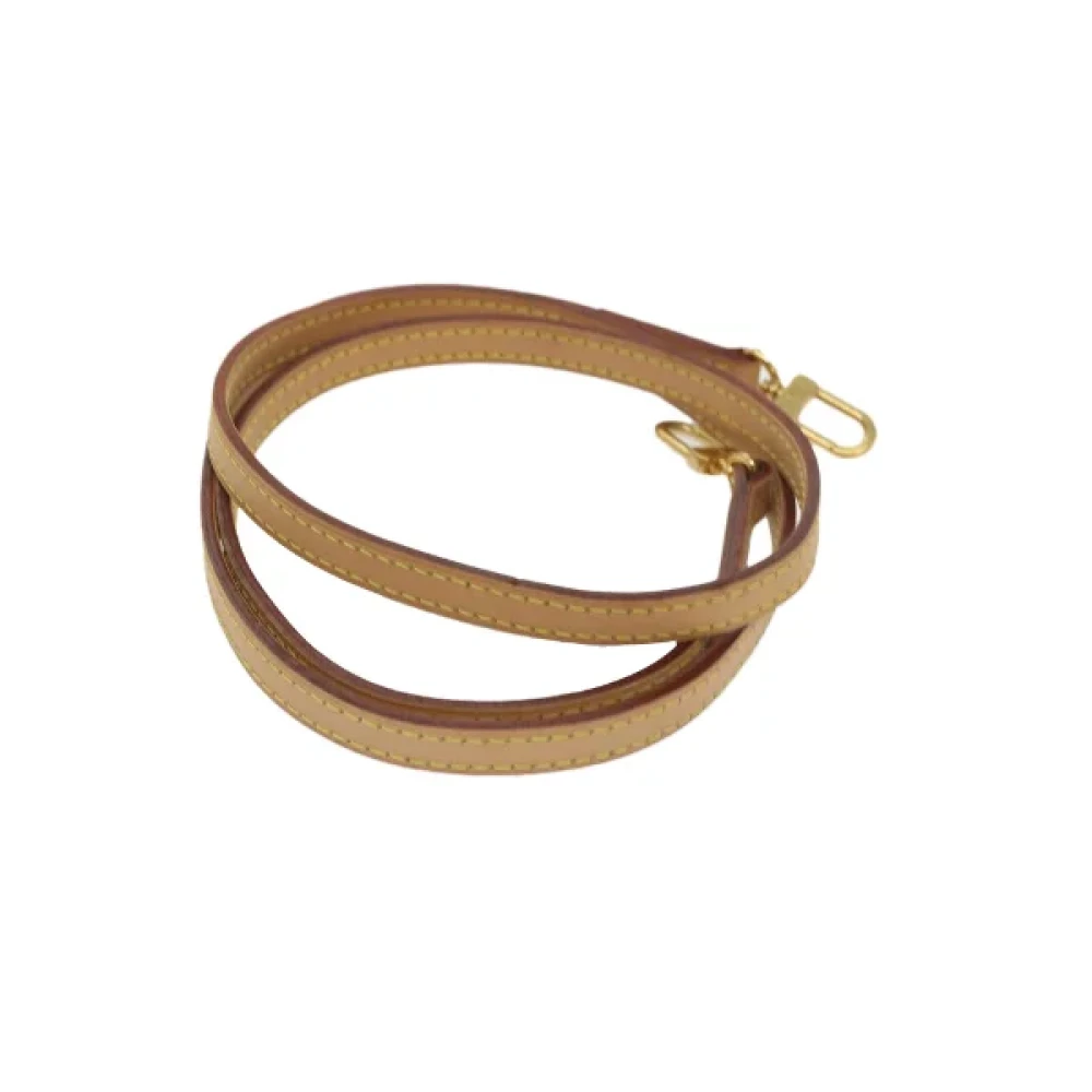 Louis Vuitton Vintage Pre-owned Leather belts Beige Dames