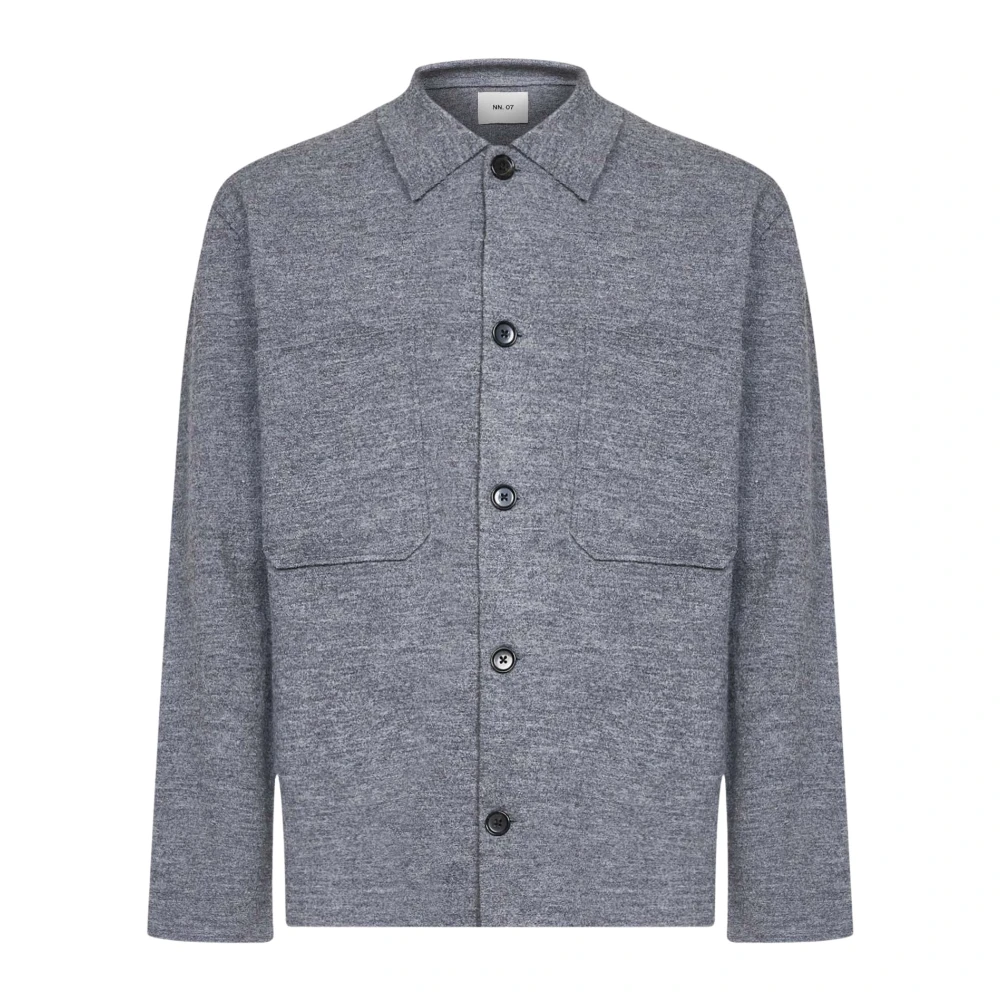 Nn07 Jonas Overshirt - Male - Casual Shirts - Gray - M - Shirts