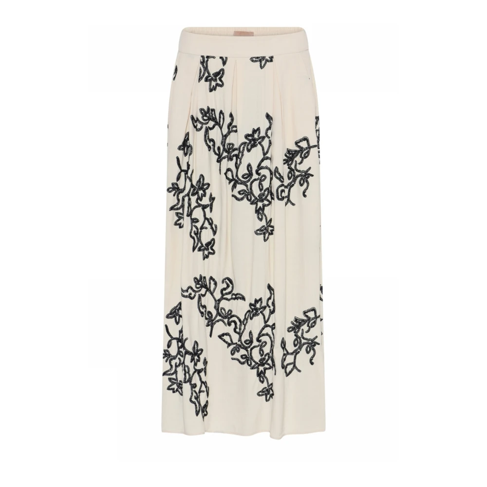 Gustav Lange Geborduurde Rok Beige Dames