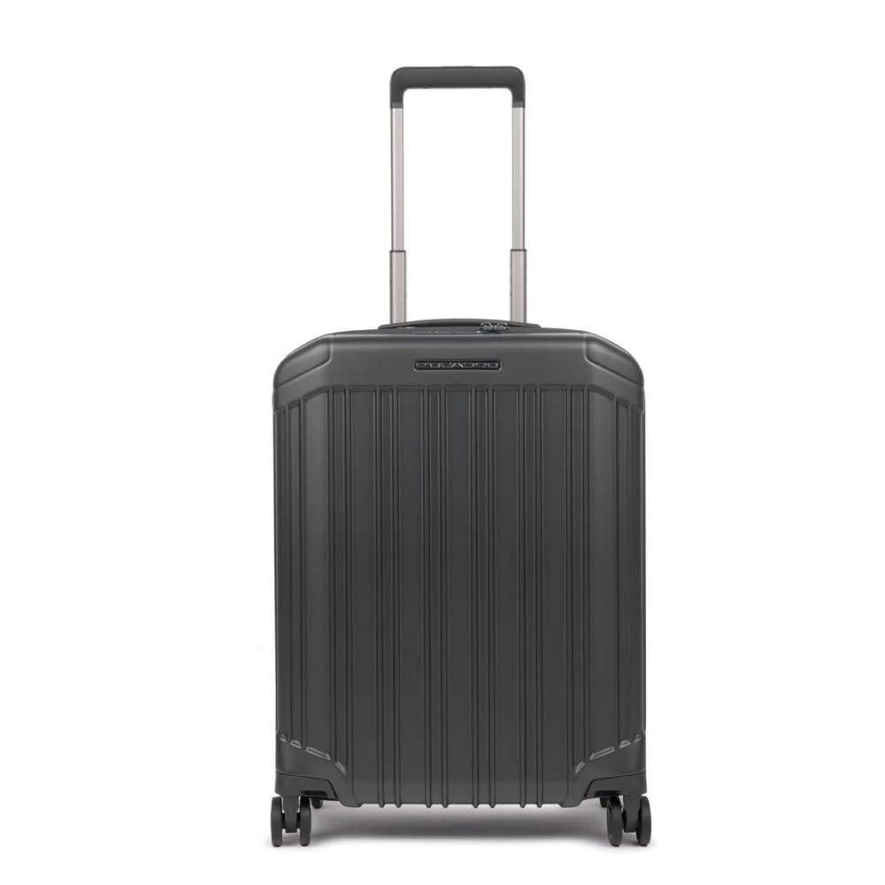 Piquadro Unisex Zwart Koffers One Size, 4 Wheel Cabin Suitcase