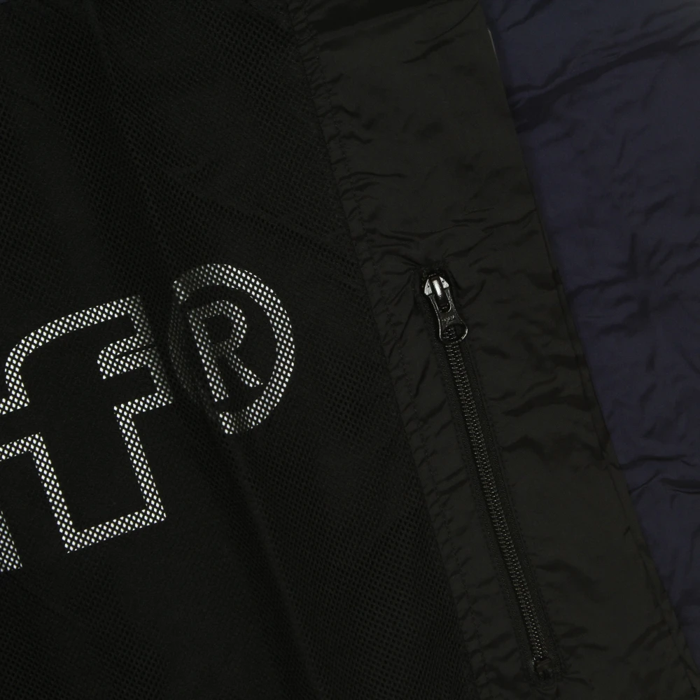 HUF Navy Opvouwbare Windbreaker Anorak Lichtgewicht Blue Heren