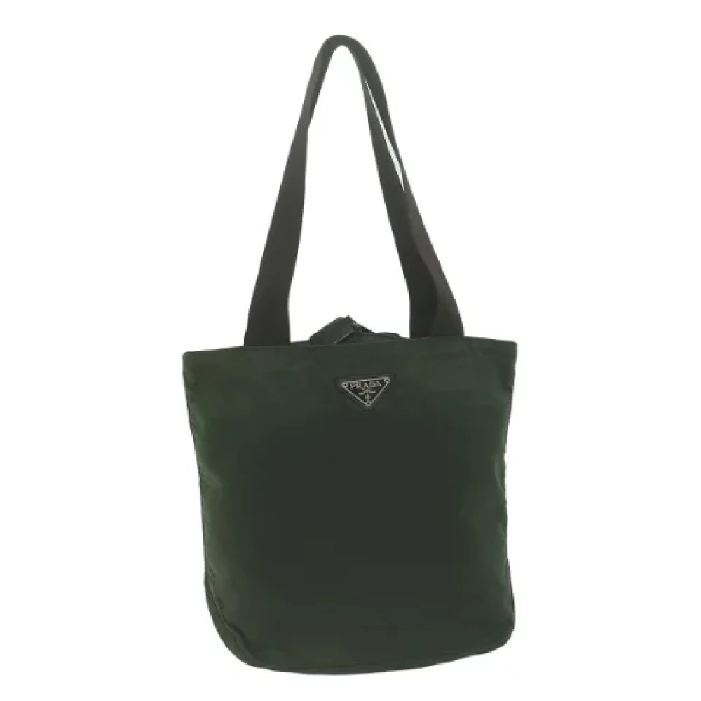 Prada Vintage Pre-owned Fabric prada-bags Green Dames