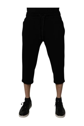 Cropped Sweatpants med dragsko