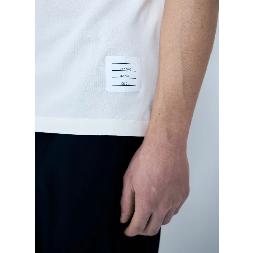 Thom Browne Contrast Four-Bars T-Shirt Multicolor Heren