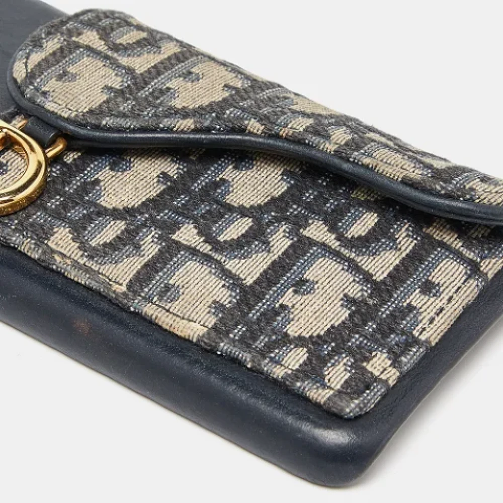Dior Vintage Pre-owned Canvas home-office Blue Dames