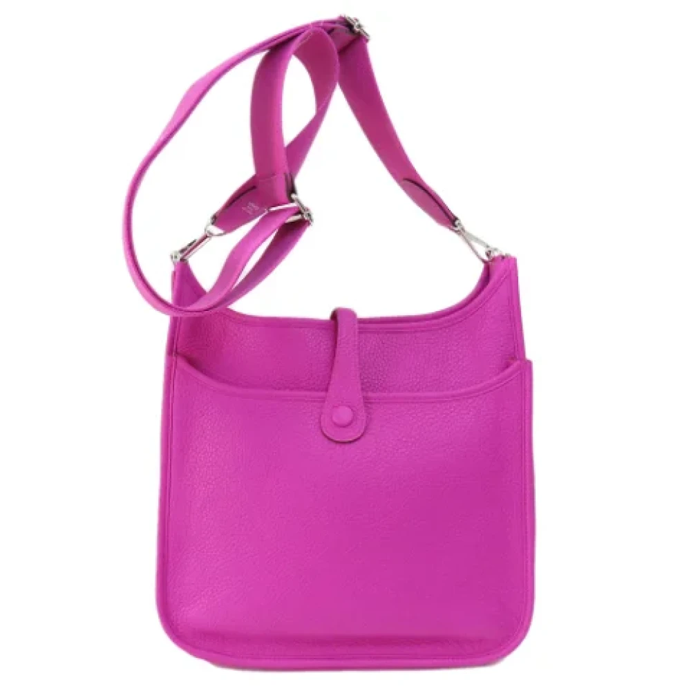 Hermès Vintage Pre-owned Leather shoulder-bags Purple Dames