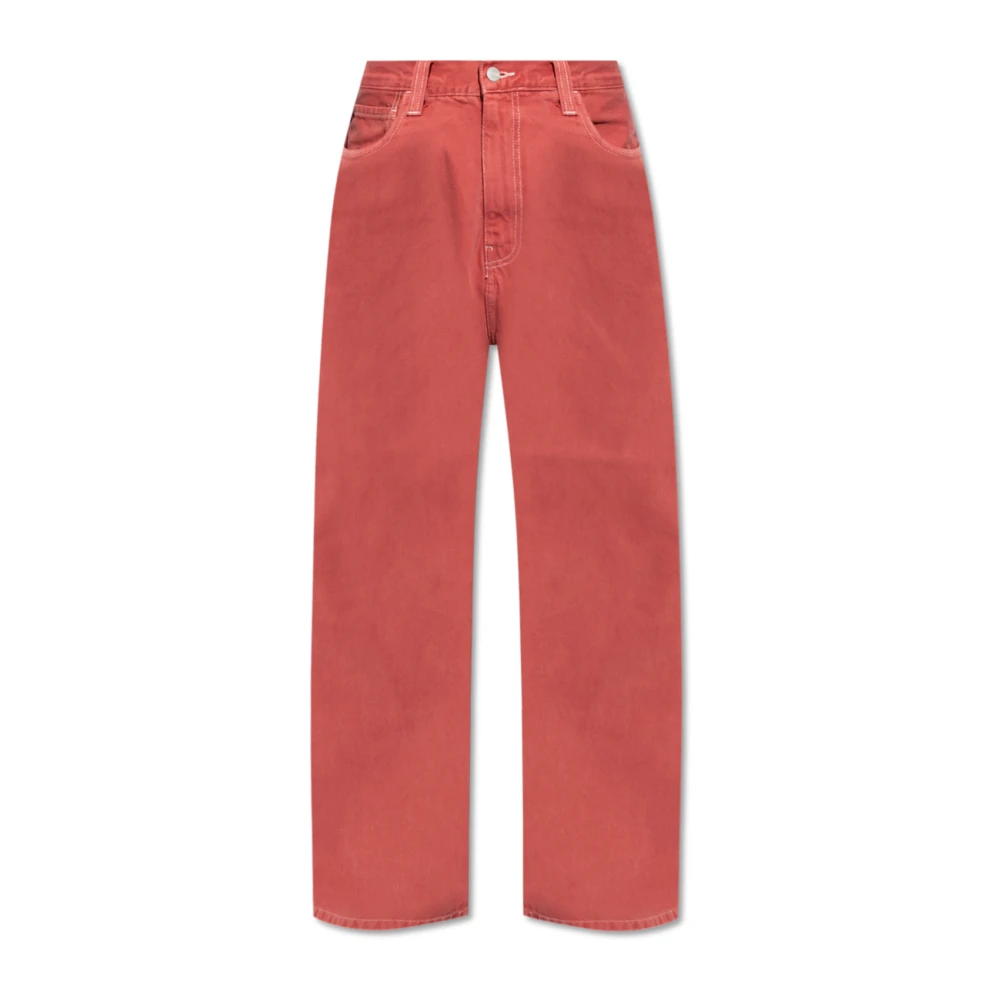 Carhartt WIP Jeans met logopatch Red Heren