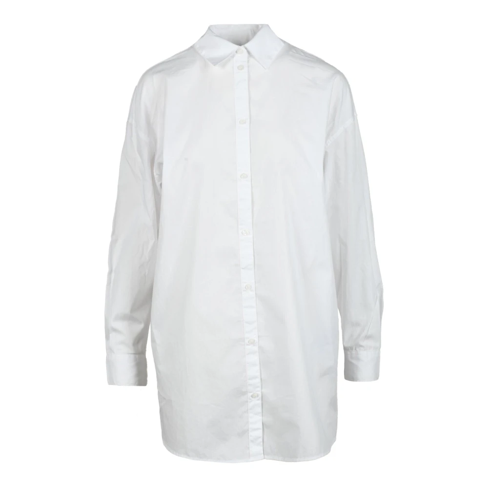 Armani Exchange Katoenen Overhemd White Dames