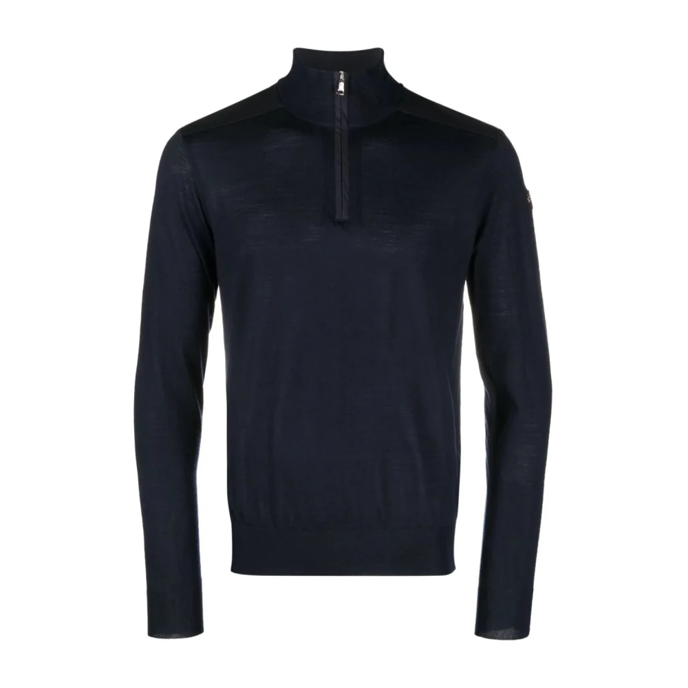 Paul & Shark Men's Blue Zipped Pullover - Turtlenecks - 2XL - Knitwear