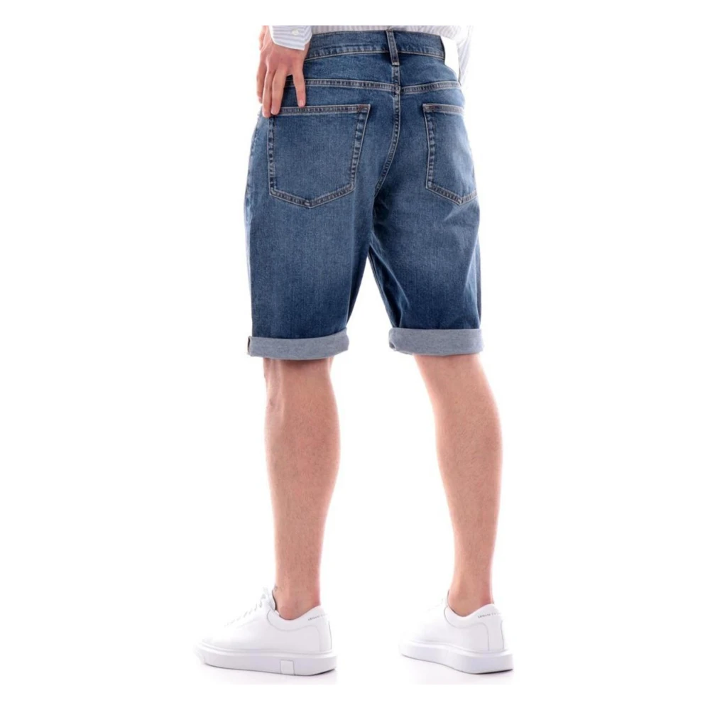 Calvin Klein Jeans Heren Bermuda Shorts Lente Zomer Collectie Blue Heren