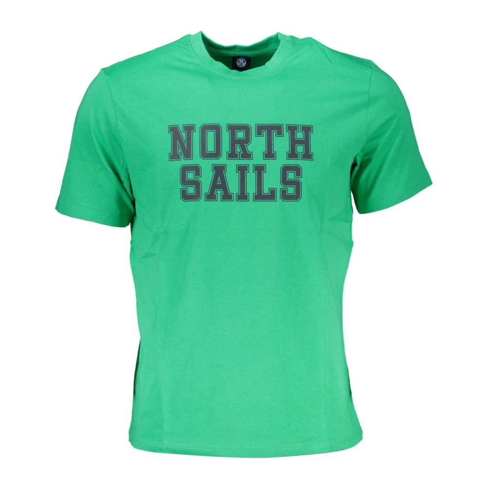 North Sails Herr Grön Toppar 2XL, Bomull, Short Sleeve T-Shirt