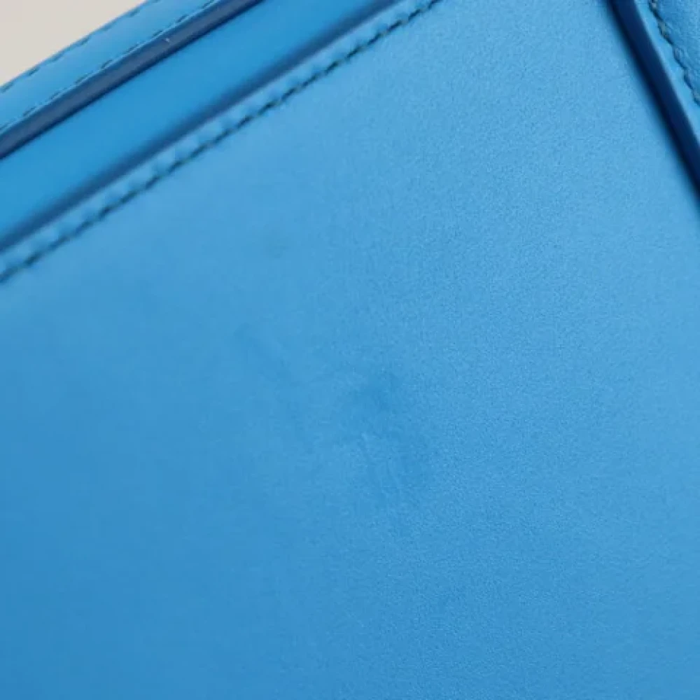 Dior Vintage Pre-owned Leather clutches Blue Dames