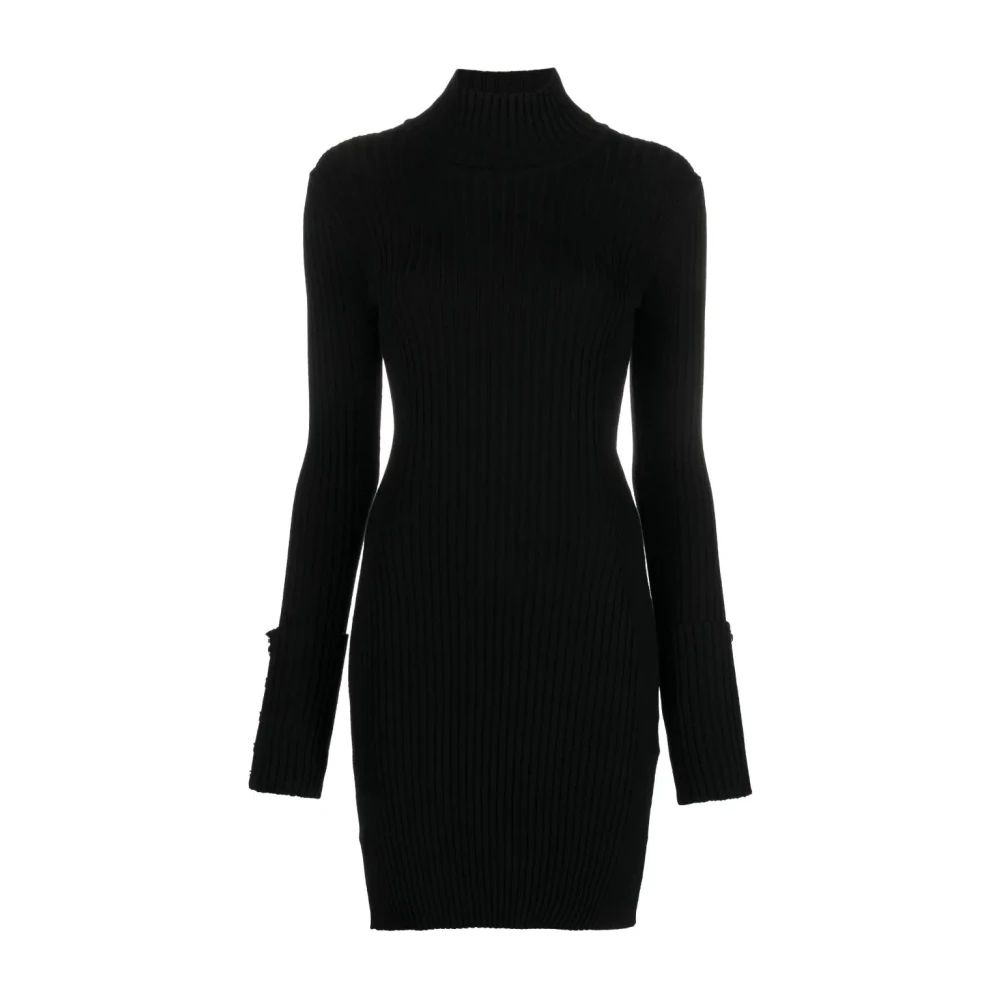 Rabanne Women's Black Elegant Knit Dress - Knitted Dresses - Xs - Dresses