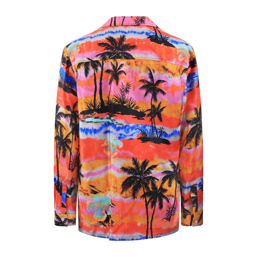 Palm Angels Heren Psychedelic Palms Roze Multi Multicolor Heren