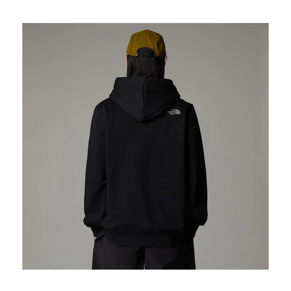 The North Face Geborduurde logo hoodie Zwart Black Heren