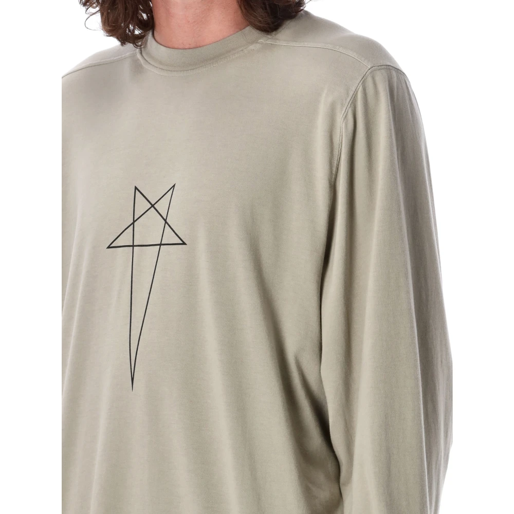 Rick Owens Jumbo Pentagram T-Shirt Gray Heren