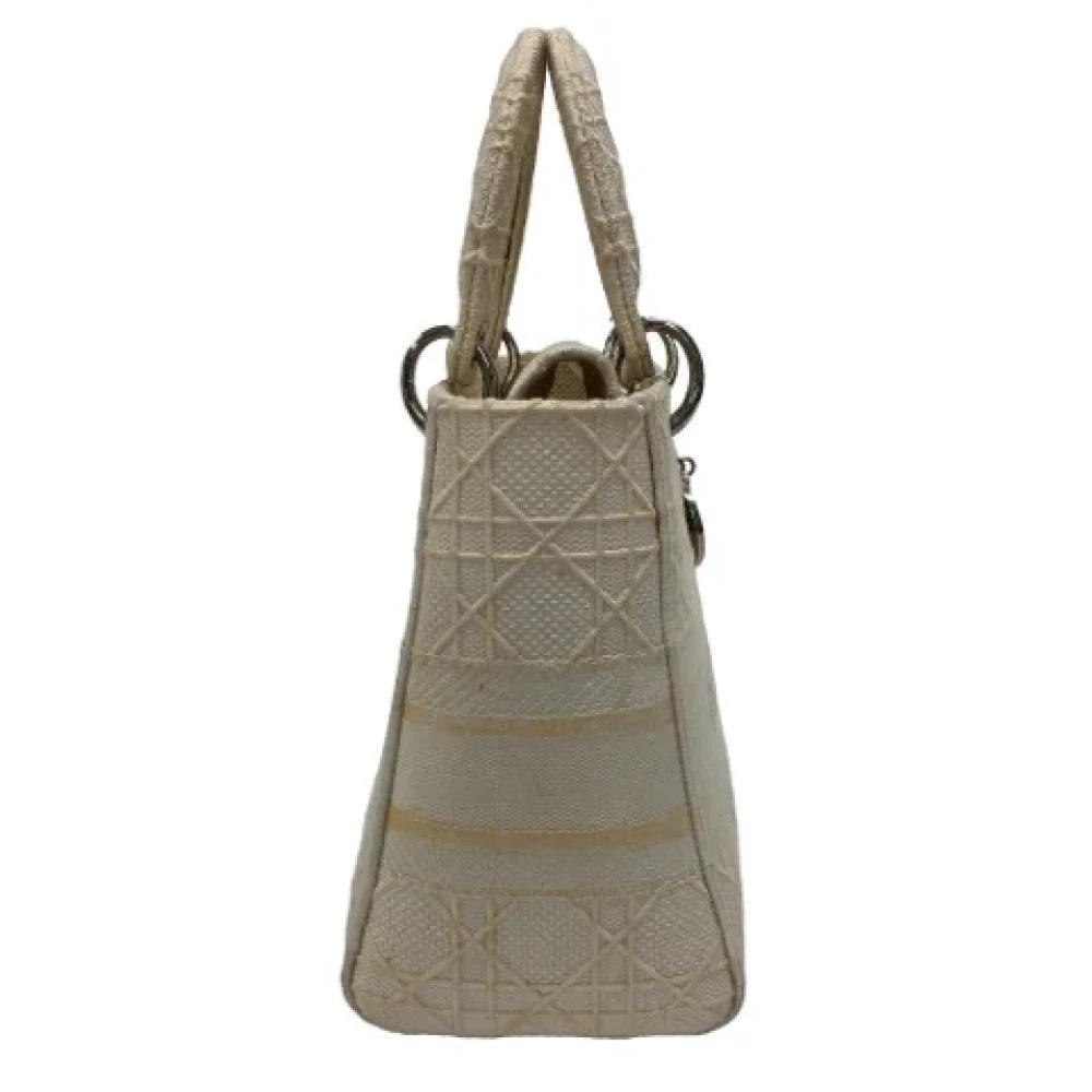 Dior Vintage Pre-owned Fabric dior-bags Gray Dames
